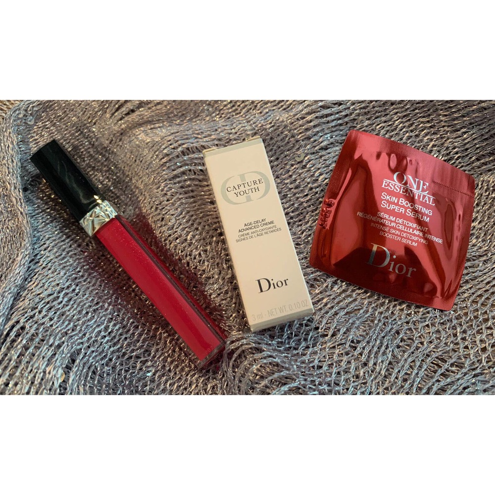 Christian Dior Rouge Brilliant Lipshine Lipgloss DARLING 775 FULL SIZE + SAMPLES